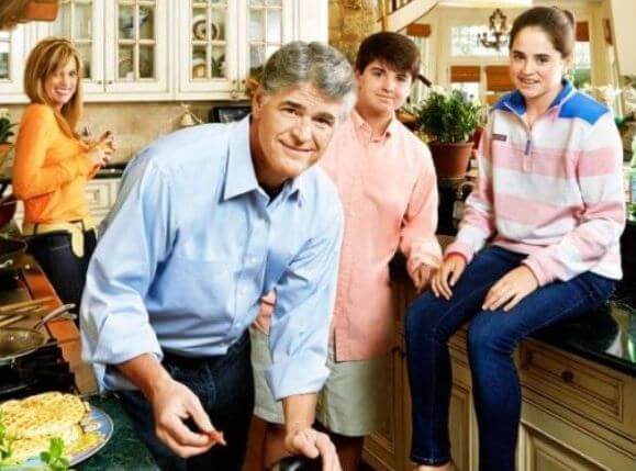 Jill Rhodes with her ex-husband Sean Hannity and children.